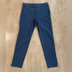 Lululemon Men’s Commission Slim-Fit Pants Iron Blue 34 Waist 33 Length LIKE NEW